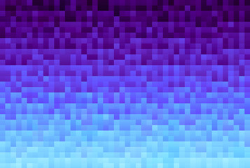 Abstract violet gradient background. Texture with pixel square blocks. Mosaic pattern.