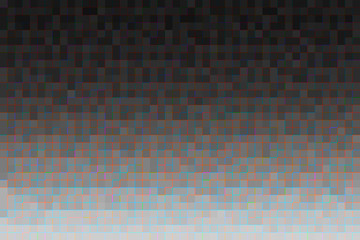Abstract glitch gradient background. Texture with pixel square blocks and colorful lines. Mosaic pattern.