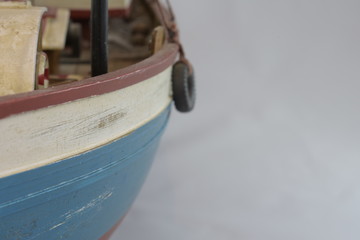 Hand Made Wooden Model Boat