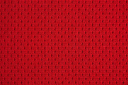 Red Sports Clothing Fabric Football Jersey Texture Close Up Stock Photo -  Download Image Now - iStock