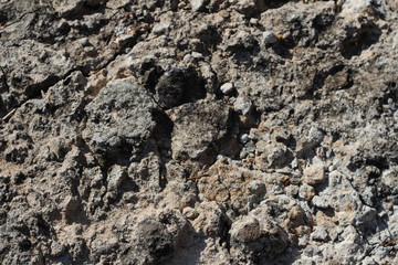 the texture of the stone relief, gray