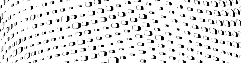 Abstract vector halfton background. Black and white art pop texture