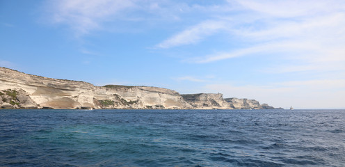 Fototapeta na wymiar Mediterranea sea and the Corsica Island