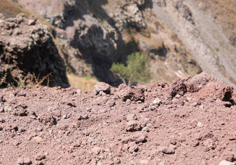 Detail of Lava of volcano