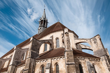 Fototapeta premium Collegiale Saint-Martin a Chablis cathedral, Burgundy, France
