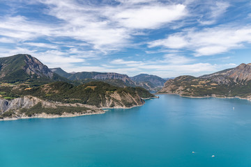 Fototapeta na wymiar Lake Serre-Poncon, Alps, France