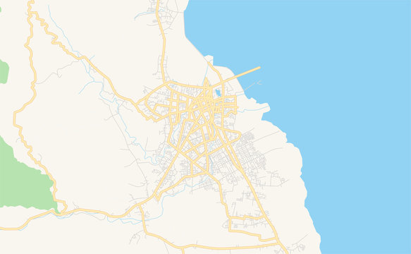 Printable street map of Palopo, Indonesia