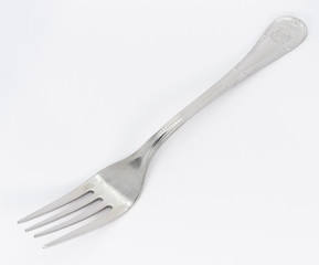 Large stainless steel fork