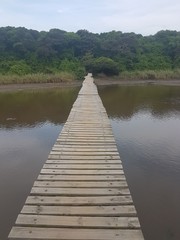 Naklejka premium pier on the lake