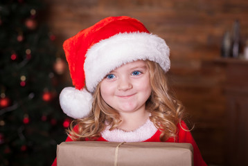  Face, Christmas hat, red suit, gift