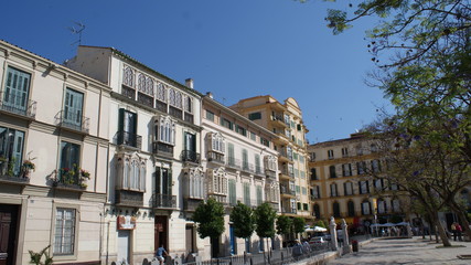 Naklejka premium Malaga is old and very beautiful city in Spain