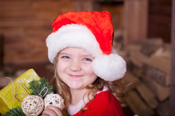  Face, Christmas hat, red suit, gift