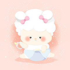 cute little baby sheep