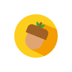 Isolated acorn icon block vector design