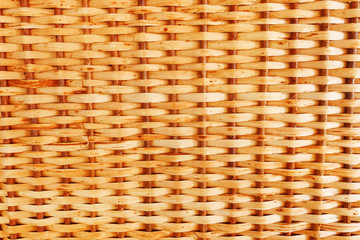 Texture of handmade wicker furniture, products and souvenirs at the street craft market.