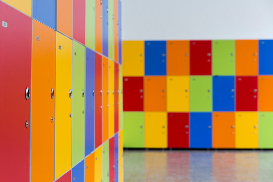 children cabinet colorful  lockers