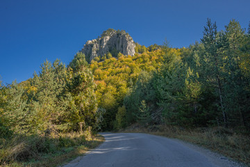 Autumn landscape in the mountains