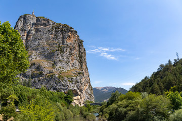 Castellane, Alps, France - The Chapel on The Rock