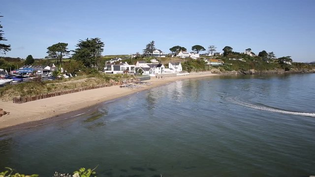 Abersoch Gwynedd Wales harbour beach south coast Llŷn Peninsula popular coast seaside town