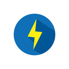 Isolated thunder icon block vector design