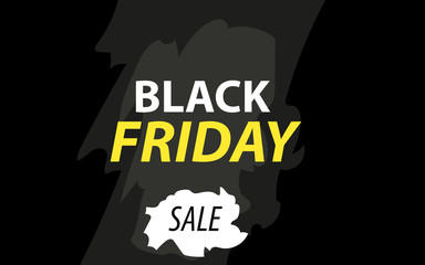 Black friday sale banner layout design