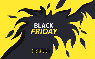 Black friday sale banner layout design