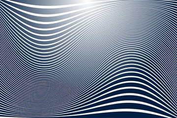 Wavy lines pattern and texture. Abstract design.