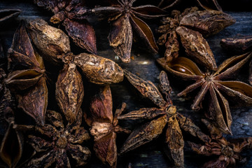 star anise macro photo