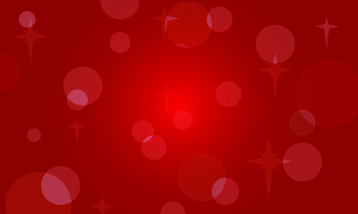 abstract christmas red background with lights and stars
