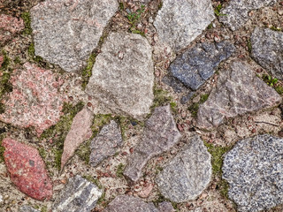 Stone paving as nature background.