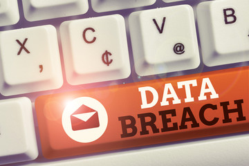 Word writing text Data Breach. Business photo showcasing security incident where sensitive...