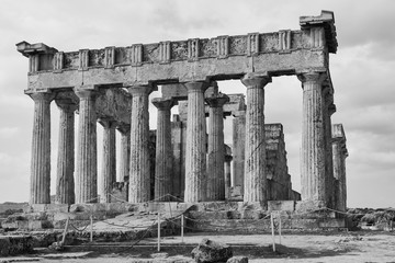 Ancient Temple of Aphaea in Aegina