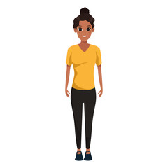 Fototapeta premium cartoon woman icon, colorful flat design