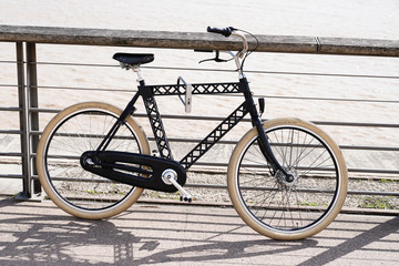 Fototapeta na wymiar Old vintage bicycle style modern and fashion bike cycle