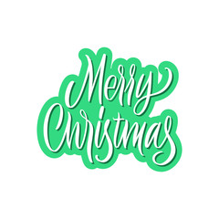 Marry Christmas. Great lettering and calligraphy for greeting cards, stickers, banners, prints and home interior decor.