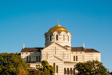 Fototapeta na wymiar The Chersonesus Vladimir Cathedral