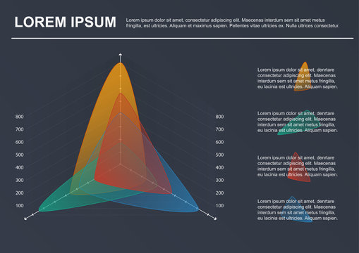 Business infographic template. Vector diagram with 4 options