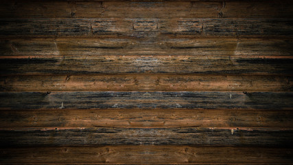 old brown rustic dark wooden texture - wood background - obrazy, fototapety, plakaty