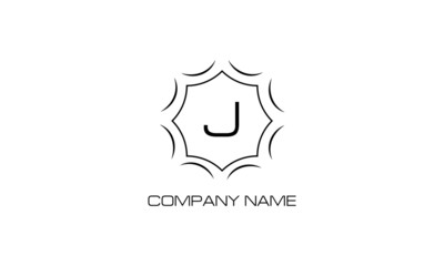 Abstract, geometric, modern illustration of logo on a white background with letter. Vector illustration of monogram, boutique, office, restaurant, business sign.