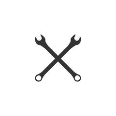 Repair icon. Wrench and screwdriver icon. Settings icon isolated. Stock vector illustration isolated on white background.