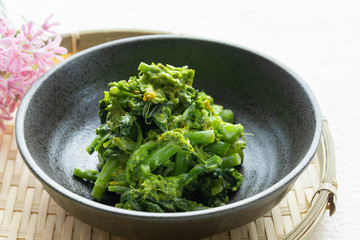 アスパラ菜のからしマヨネーズ和え