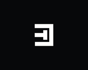Obraz premium Trendy and Minimalist Letter TC Logo Design in Black and White Color , Initial Based Alphabet Icon Logo