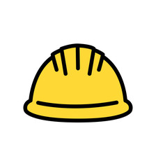 Hardhat icon with color variations isolated on white