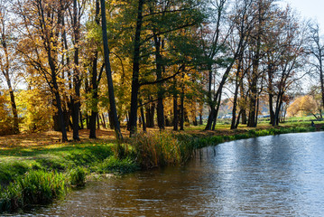 Jesień w Parku Lubomirskich, Białystok, Podlasie, Polska © podlaski49