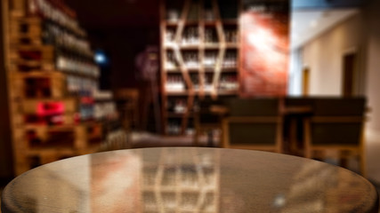 Table background of free space and home interior 