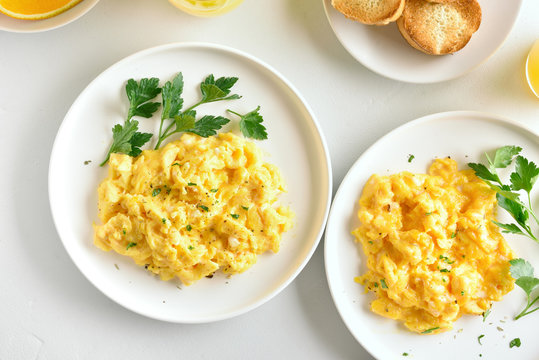Scrambled eggs for breakfast