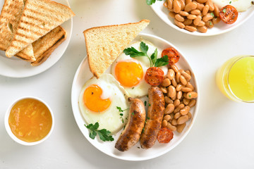 Breakfast on plate