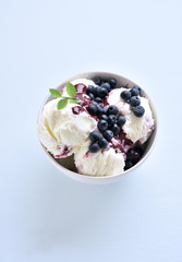 Blueberry ice cream