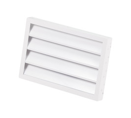 Supply and exhaust ventilation grilles on white background