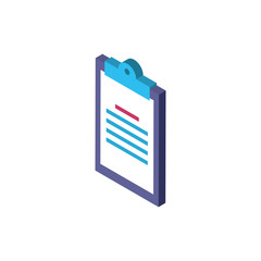 Digital document isometric icon vector design